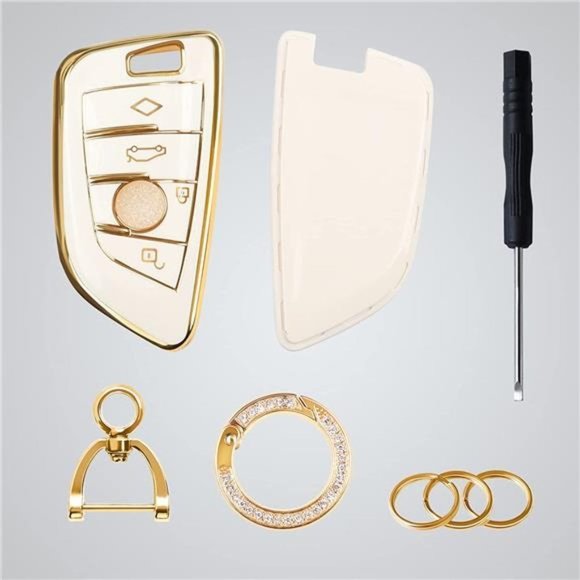 NEW Bling BMW Key Fob Cover Key Chain - Picture 4 of 5